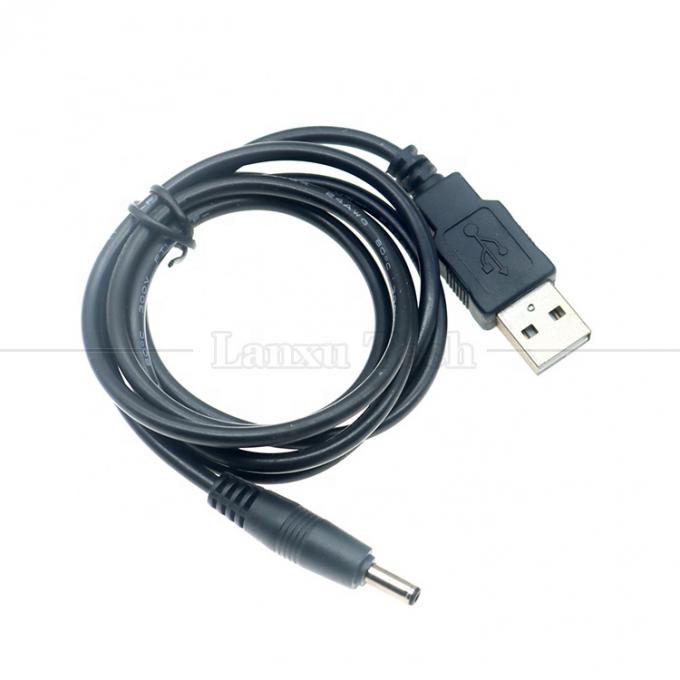 1 Meter USB Male to DC Barrel Jack 3.5mm 1.35mm Power Charger Cable for Router Speaker 0