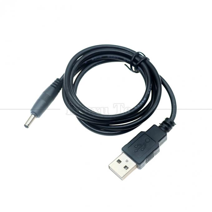 1 Meter USB Male to DC Barrel Jack 3.5mm 1.35mm Power Charger Cable for Router Speaker 2