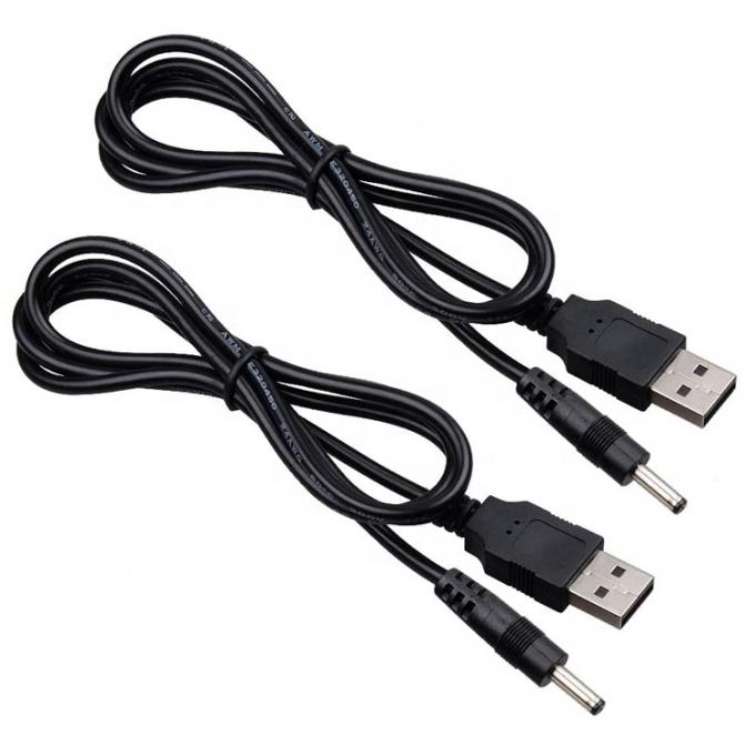 1 Meter USB Male to DC Barrel Jack 3.5mm 1.35mm Power Charger Cable for Router Speaker 3