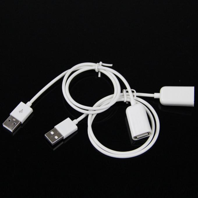 High Quality 1M White Male to Female USB 2.0 Type A Extension Data Charger Cable for Computer Furniture Bags 4
