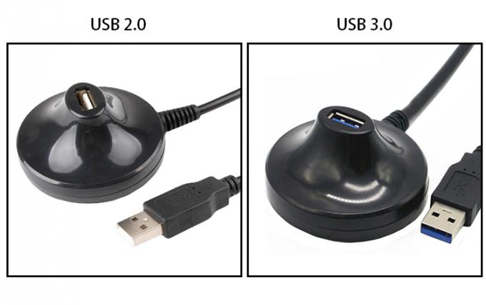 Desktop Male to Female Dock Station Data Charging USB 2.0 3.0 Extension Cable with Base 0