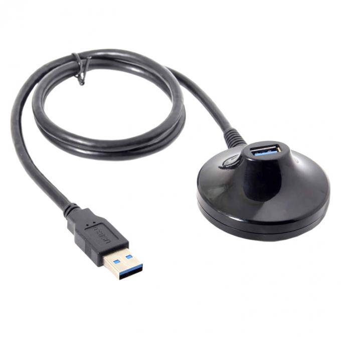 Desktop Male to Female Dock Station Data Charging USB 2.0 3.0 Extension Cable with Base 2