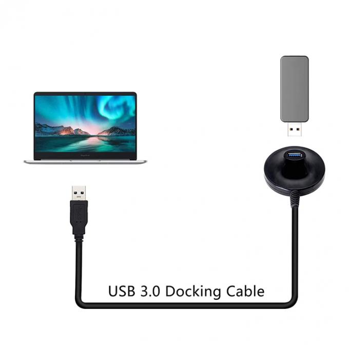 Desktop Male to Female Dock Station Data Charging USB 2.0 3.0 Extension Cable with Base 6