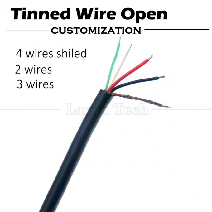 Custom Shield USB 2.0 A Male to Stripped Wires Open End Pigtail Cable 3