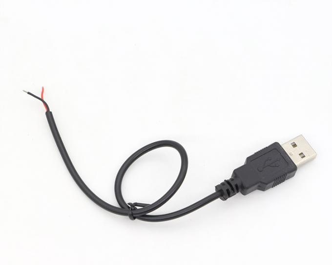CUSTOM USB 2.0 A Male To Open Stripped Tinned Bare 2 Wire End Pigtail Power Cable 6