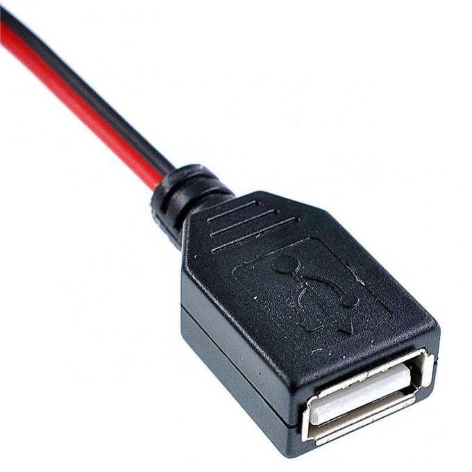 Crocodile Clamps Alligator Clip to USB A Female Test Wire Adapter Cable 2