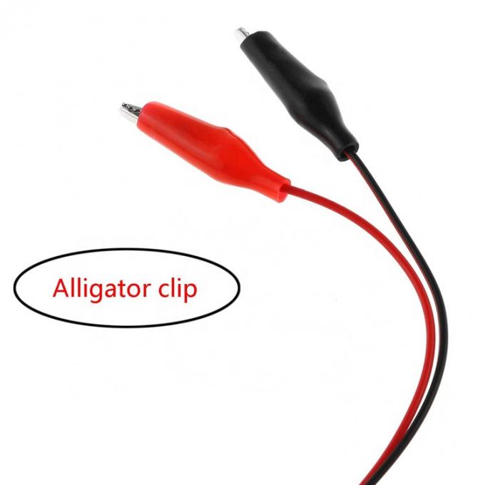 Crocodile Clamps Alligator Clip to USB A Male Test Wire Adapter Cable for Testing Circuit 3