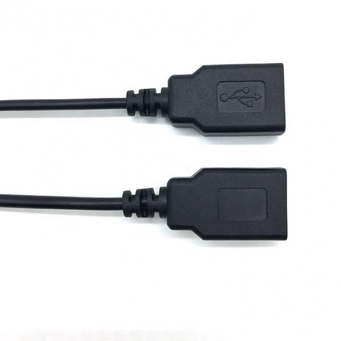 Male Female USB 2.0 Type A Plug to Free End Tinned Open Pigtail Wire Charger Cable for LED Strip 4