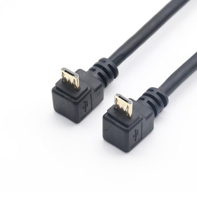 90 Degree Up Angle to Up Angle Data Charging Micro USB Cable 1