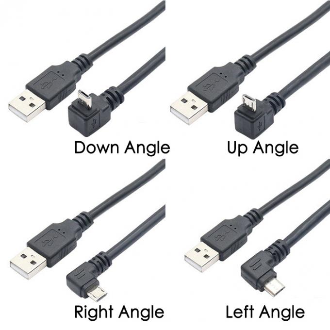 1M 2M 3M 5M Data Charging 90 Degree Right Left Up Down Angle Micro V8 USB Cable 4