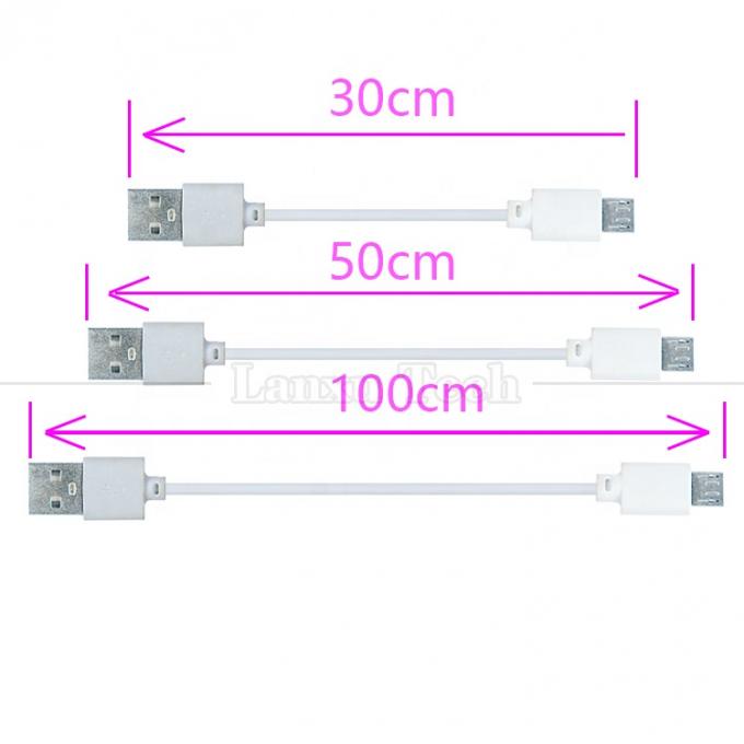 OEM ODM 0.1M 0.2M 0.3M 0.5M 1M Sync Data Charging USB A To Usb Micro Data Cable for Phone Tablet Camera 3