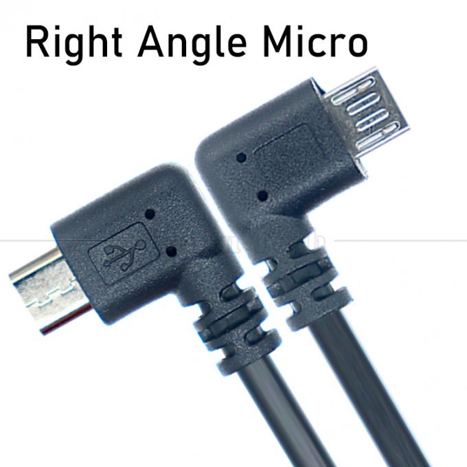 1M 2M 3M  1A 2A  3A Data Charging 90 Degree Right Angle USB Micro Extension Cable for  Phone Tablet 1