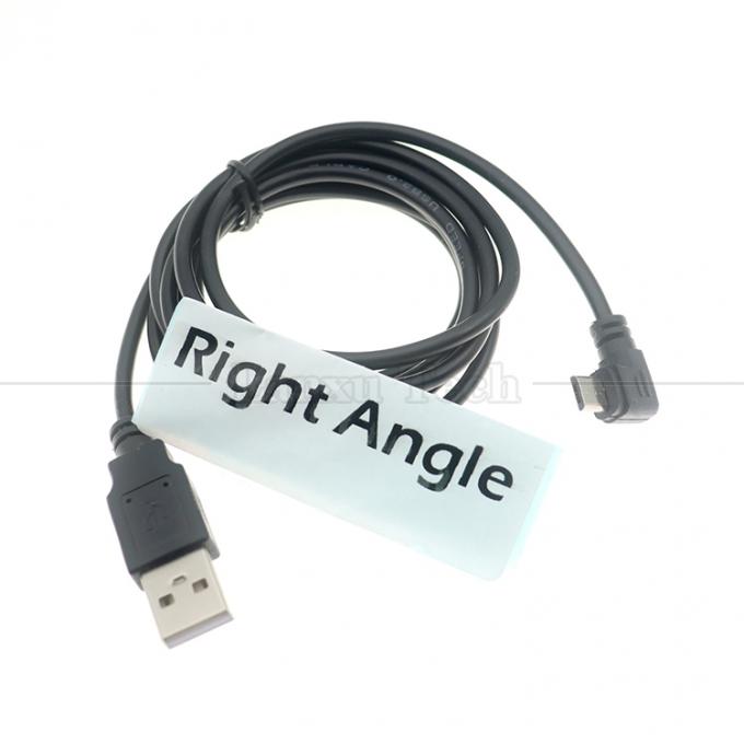 Customization 1m 2m 3m 90 Degree Right Angle Micro B V8 Connector to USB Extension Data Charger Cable 1