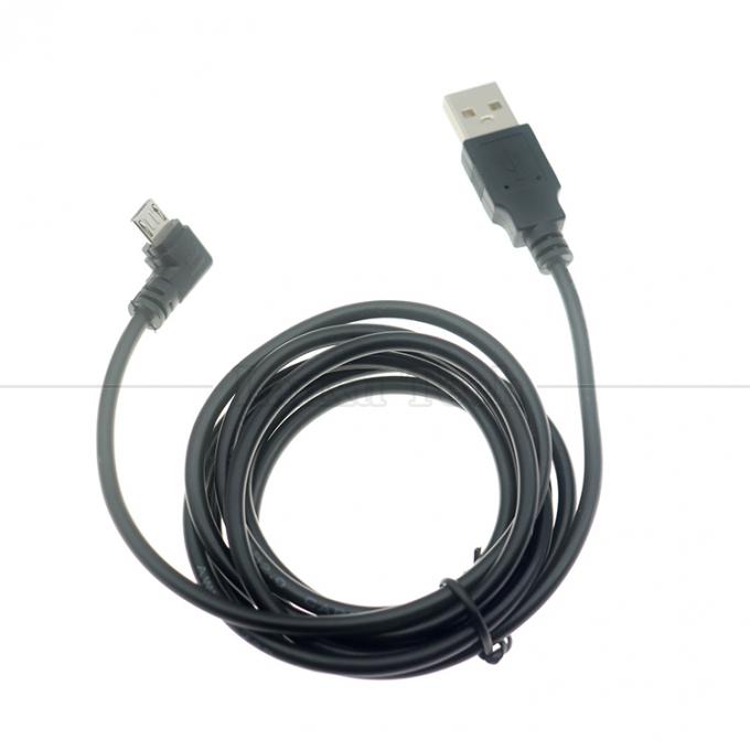 Customization 1m 2m 3m 90 Degree Right Angle Micro B V8 Connector to USB Extension Data Charger Cable 4