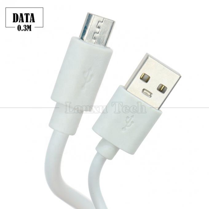 Short 30cm 50cm 1m White Black Data Fast Charging 1A V8 Micro B to USB A Male Charger Cable for Android Phone Power Bank Speaker 3