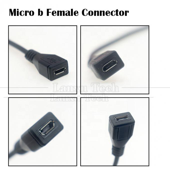 OEM Data Charging Micro b 5 PIN USB Male Female to Open 2 4 Cores Bare Wires Pigtail Cable 0