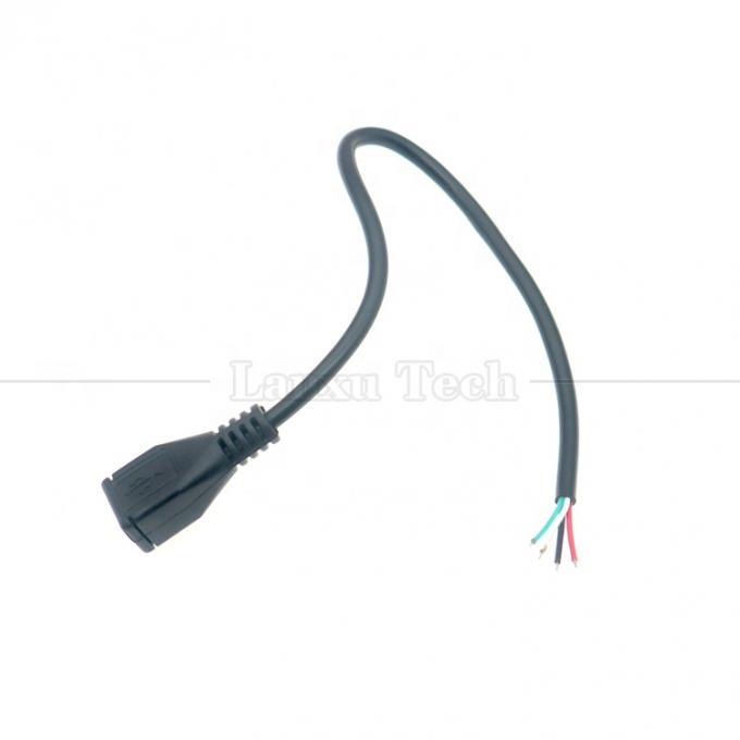 OEM Data Charging Micro b 5 PIN USB Male Female to Open 2 4 Cores Bare Wires Pigtail Cable 3