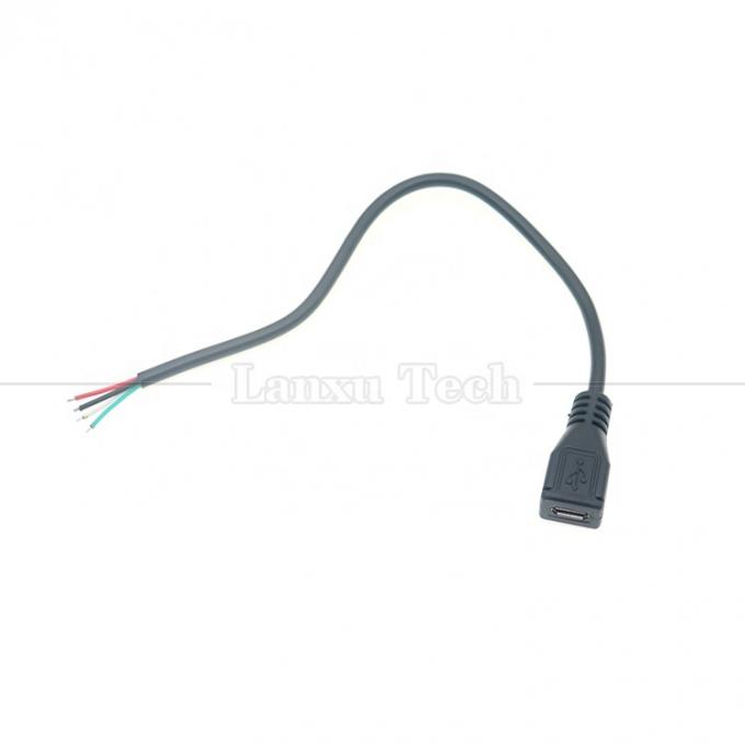 OEM Data Charging Micro b 5 PIN USB Male Female to Open 2 4 Cores Bare Wires Pigtail Cable 5