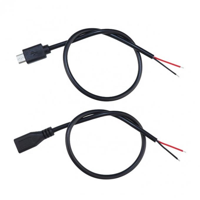 Heavy Current 20AWG 5A Bare Wires Open Repair Micro USB Pigtail Cable for Raspberry Pi Sensor 6