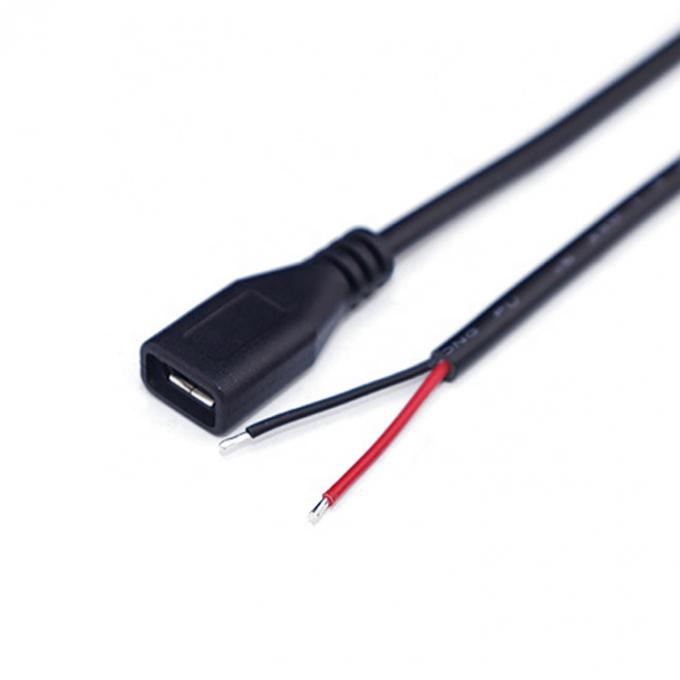 OEM Data Charging 2 4 Cores Micro USB Male Female to Open Bare Wires Pigtail Cable 3