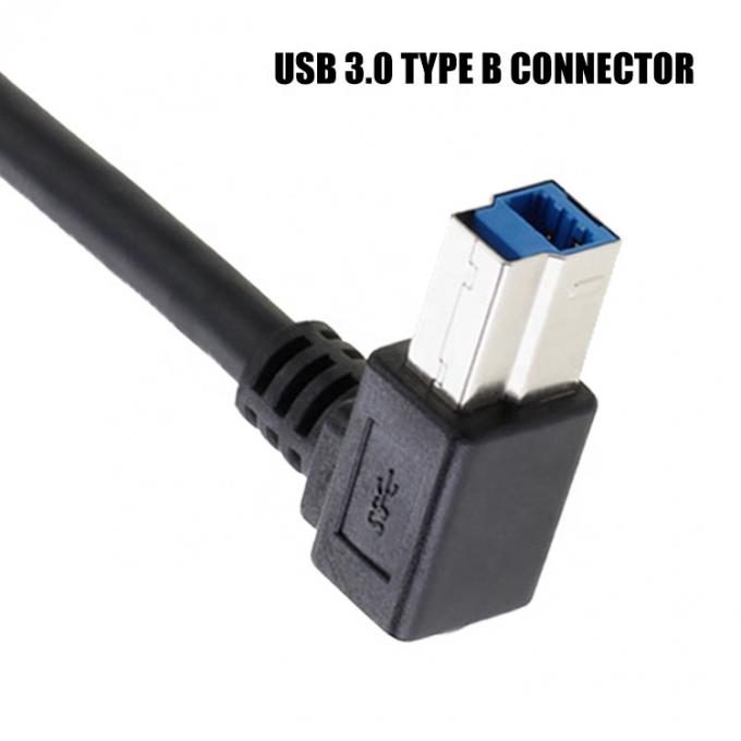 High Speed 5Gbps 90 Degree Right Angle USB 3.0  A Male to USB B Type Printer Cable 3