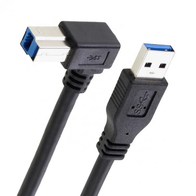 High Speed 5Gbps 90 Degree Right Angle USB 3.0  A Male to USB B Type Printer Cable 6