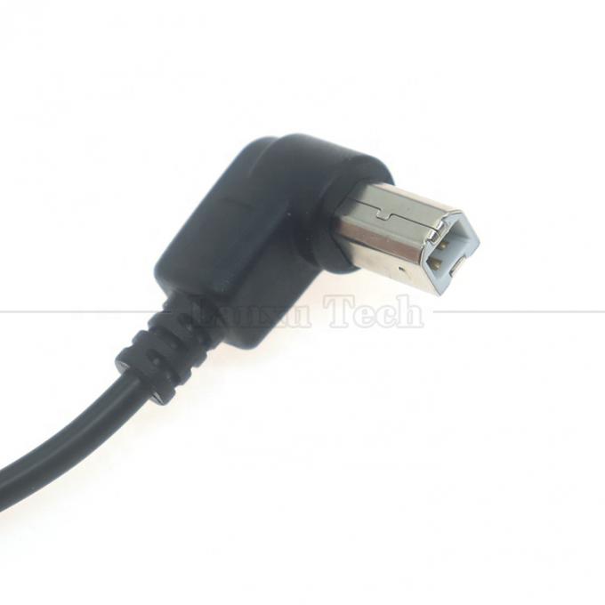 90 Degree Right Angle Type A Male to B Male USB 2.0 Printer Connector Extension Cable 3