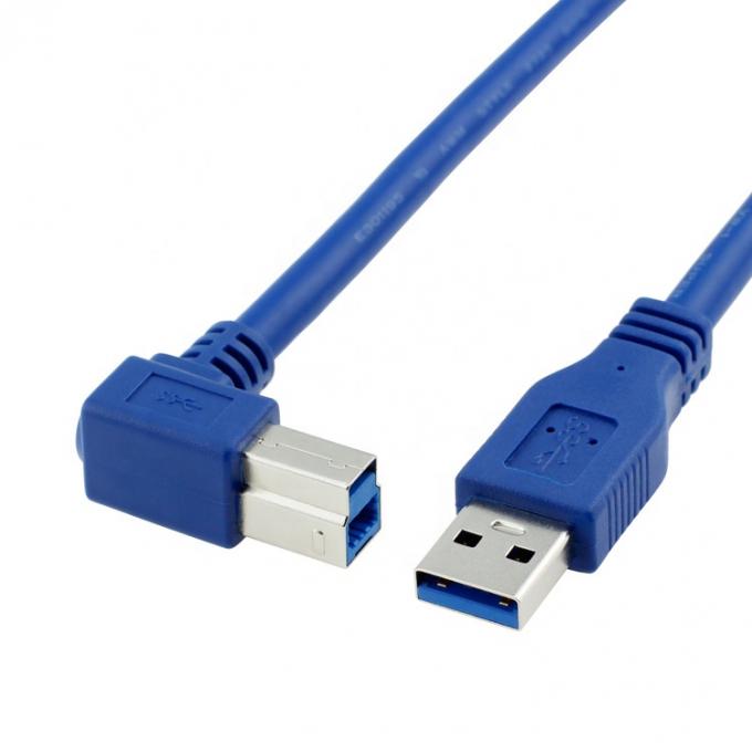 High Speed 5Gbps 90 Degree Right Angle USB 3.0  A Male to USB B Type Printer Cable for Epson HP 3