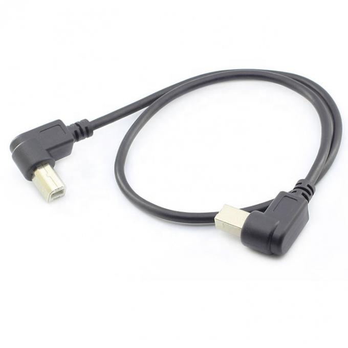 Customization 90 Degree Right Angle Male to Male USB B Cable 3
