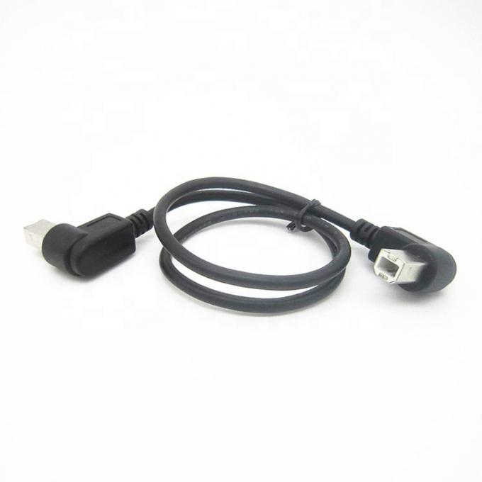 Customization 90 Degree Right Angle Male to Male USB B Cable 2