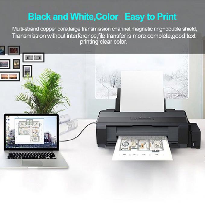 High Quality 1m 2m 3m USB B to A Male Cable for Printer Scanner 5