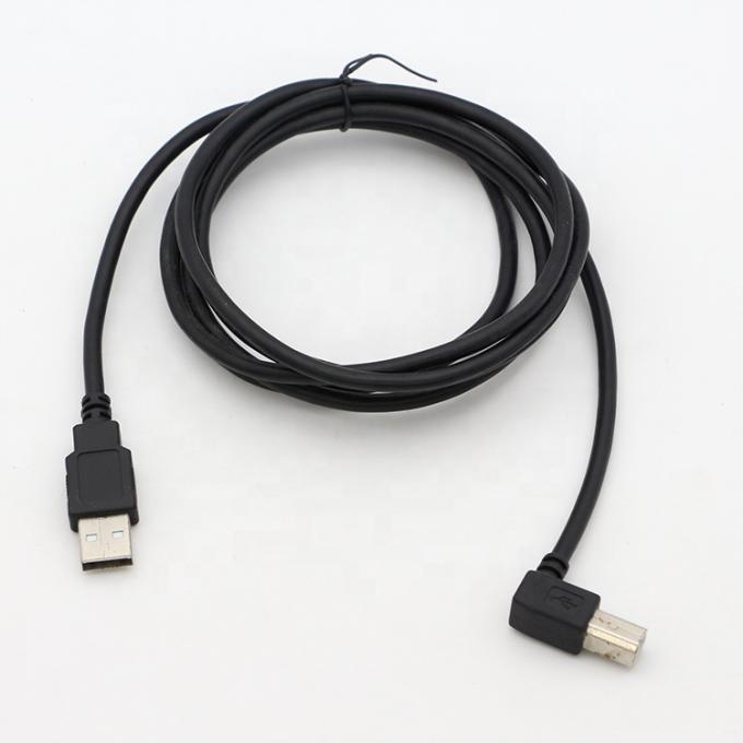 Custom 1M 1.5M 3M 90 Degree Right Angle USB 2.0 Printer Head Power Extension Cable for Epson HP 1