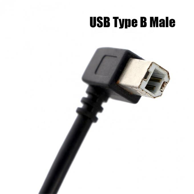 Custom 1M 1.5M 3M 90 Degree Right Angle USB 2.0 Printer Head Power Extension Cable for Epson HP 3