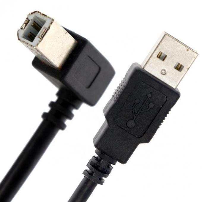 Custom 1M 1.5M 3M 90 Degree Right Angle USB 2.0 Printer Head Power Extension Cable for Epson HP 2