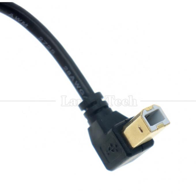 Right Left Up Down Angle 90 Degree Angle USB A to USB B Cable for Printer Scanner 4