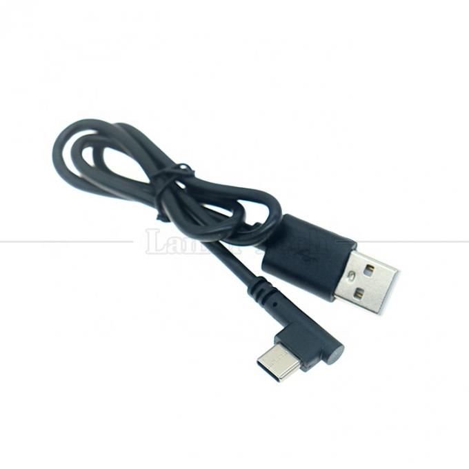 High Quality 90 Degree Right Angle USB to Type C  Data Charger Cable for Phone Tablet Camera 0