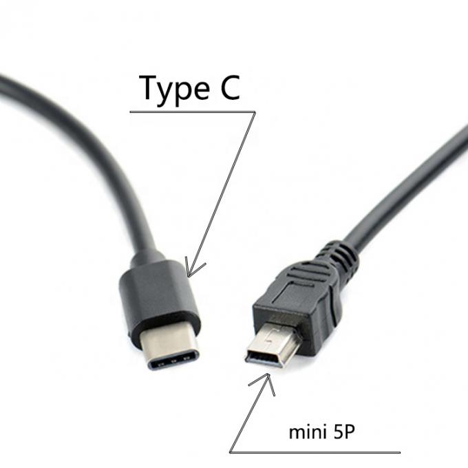 Data Charging USB Type C to Mini B 5 Pin USB OTG Cable for Camera 1