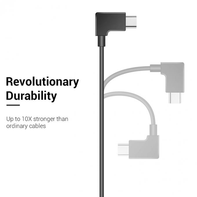 90 Degree Angle Micro B to Type C USB Cable for UAV 2