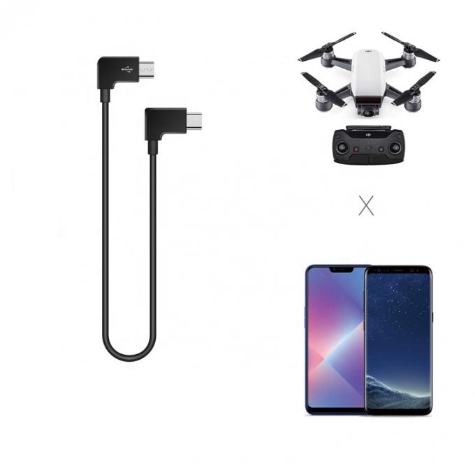 90 Degree Angle Micro B to Type C USB Cable for UAV 0
