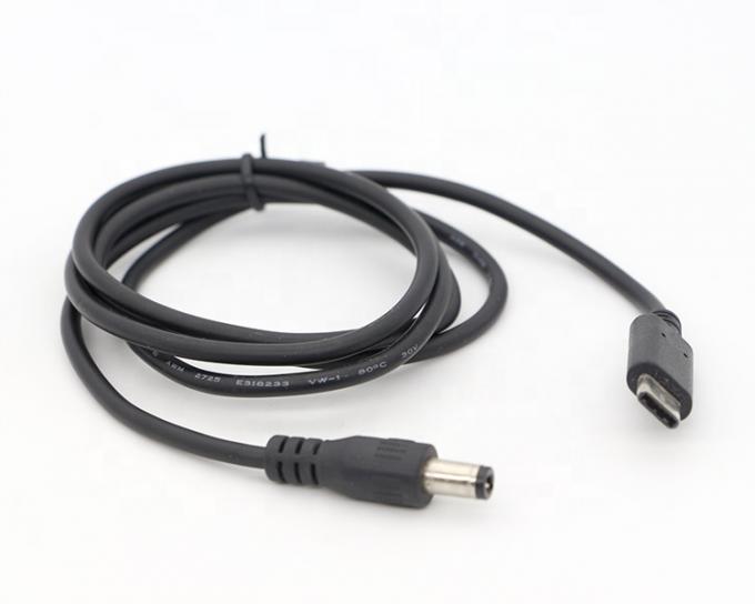 Custom USB 3.1 Type C Male to DC 5.5x2.5mm Male Jack Power Charger Power Cable for Laptop 5