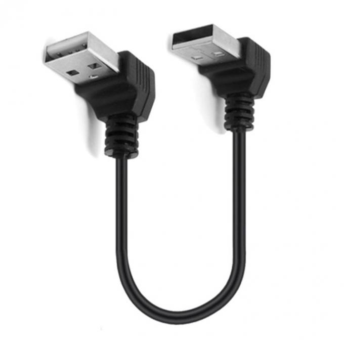 CUSTOM 0.25M 0.3M 90 Degree RIght Angle Male USB to Right Angle Male USB 2.0 Cable 5