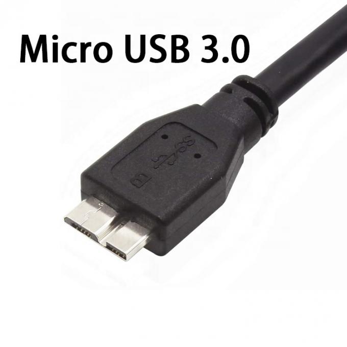 High Speed 5gbps Data Charging Micro USB 3.0 Cable A to Micro B for Samsung Sdd Hdd Hard Disk 3
