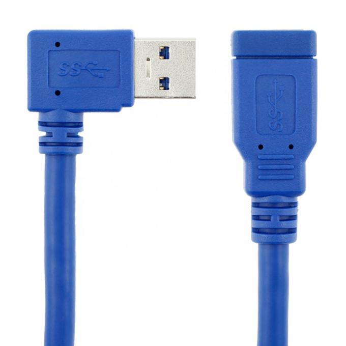 High Speed 5Gbps 90 Degree Right Angle Male to Female USB 3.0 Type A Extension Cable 4