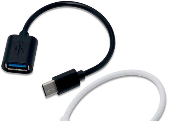 USB Type C Male to USB 2.0 A Female OTG Adapter Cable for Phone Laptop 0