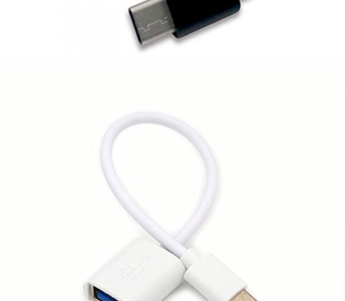 USB Type C Male to USB 2.0 A Female OTG Adapter Cable for Phone Laptop 3