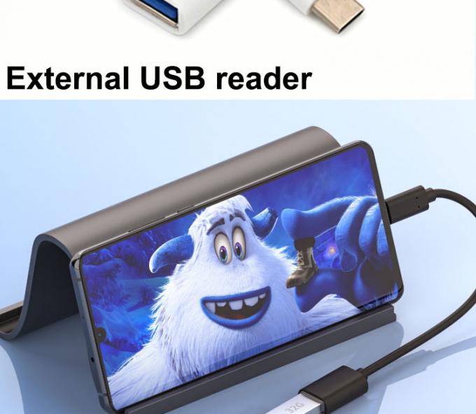 USB Type C Male to USB 2.0 A Female OTG Adapter Cable for Phone Laptop 4