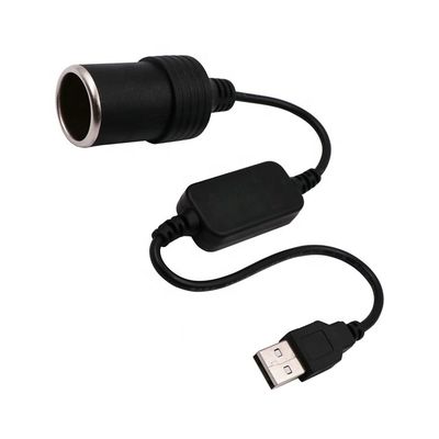 Buy USB A  Male to 12v Car Cigarette Lighter Socket Female Power Converter Cable online manufacture