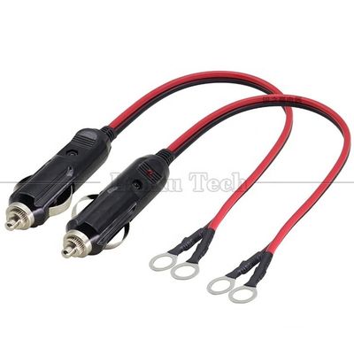 Buy 15A High Current DC Power Cigarette Plug to O Round Shape Terminal Cable for Car online manufacture