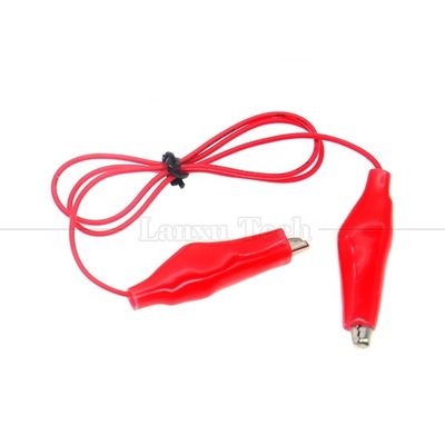 Buy Black Red Electrical Alligator Crocodile Clamps Clips Battery Power Test Cable online manufacture
