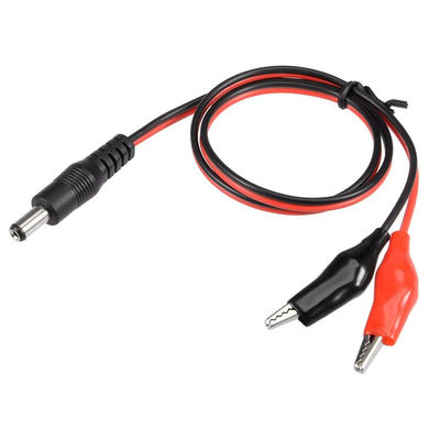 Buy 2.1mmx5.5 mm 12V DC Male Jack to Alligator Clip Power Cable Connectors for CCTV Security Camera Lighting online manufacture